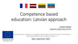 Competence based education: Latvian approach