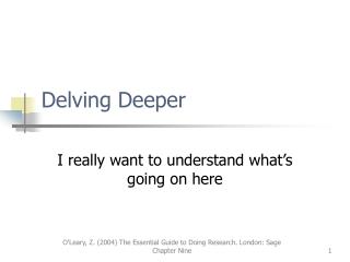 Delving Deeper