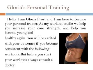 Gloria’s Personal Training