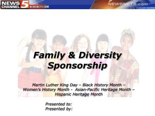 Family & Diversity Sponsorship