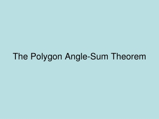 The Polygon Angle-Sum Theorem