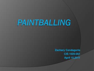 Paintballing