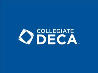 Collegiate DECA Competitive Events