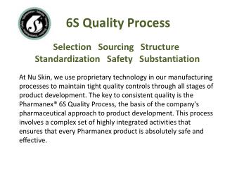 6S Quality Process
