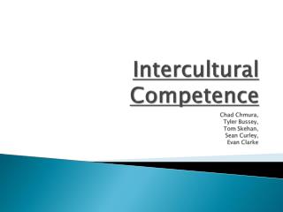 PPT - Intercultural Competence PowerPoint Presentation, Free Download ...