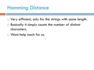 Hamming Distance