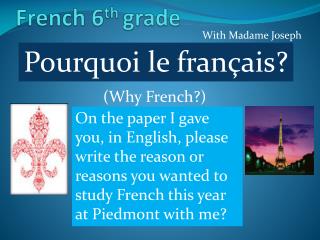 French 6 th grade