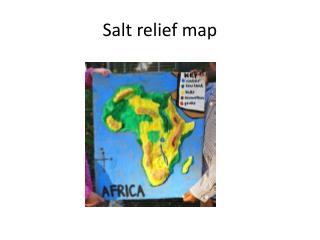 Salt relief map