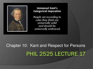 PHIL 2525 Lecture 17