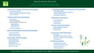 Open Enrollment 2014-2015