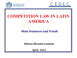 COMPETITION LAW IN LATIN AMERICA