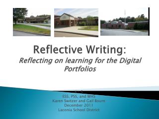 Reflective Writing: Reflecting on learning for the Digital Portfolios