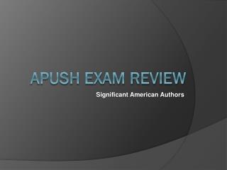 APUSH Exam Review