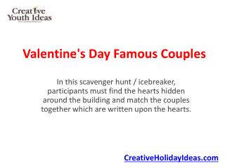 Valentine's Day Famous Couples