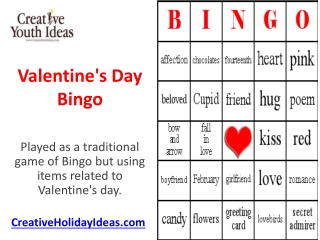 Valentine's Day Bingo