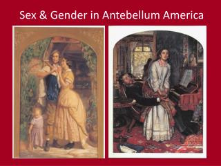 Sex & Gender in Antebellum America