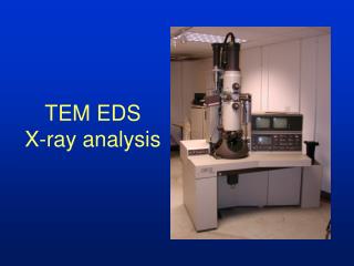 TEM EDS X-ray analysis