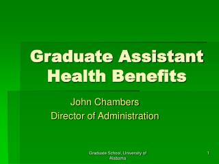 Graduate Assistant Health Benefits
