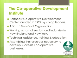 The Co-operative Development Institute