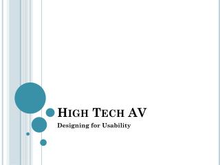 High Tech AV