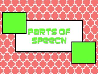 PPT - Parts Of Speech PowerPoint Presentation, Free Download - ID:2447763