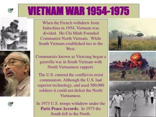 VIETNAM WAR 1954-1975