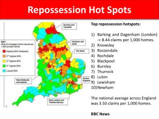 Repossessions Hotspots