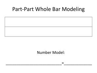 Part-Part Whole Bar Modeling