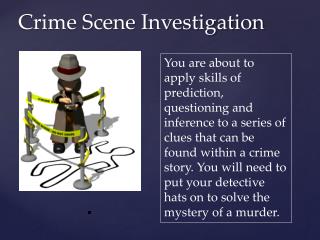 PPT - Crime Scene Investigation PowerPoint Presentation, free download ...