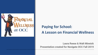 Paying for School: A Lesson on Financial Wellness