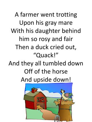 Farm Storytime Rhyme 80A