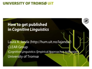 How to get published in Cognitive Linguistics