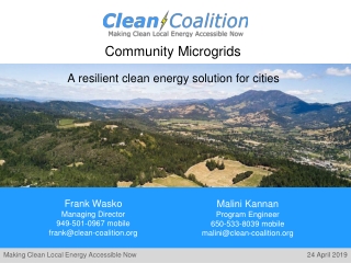 A resilient clean energy solution for cities