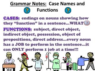 Grammar Notes: Case Names and Functions