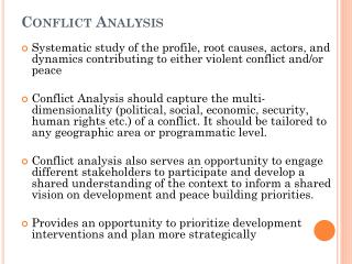 PPT - Conflict Analysis PowerPoint Presentation, Free Download - ID:2461068