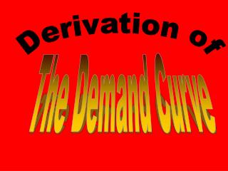 Derivation of