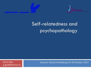 Self-relatedness and psychopathology