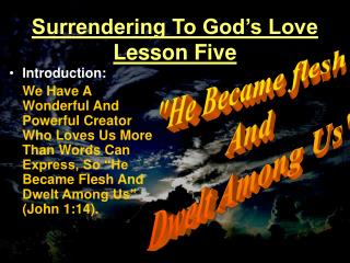 Surrendering To God’s Love Lesson Five