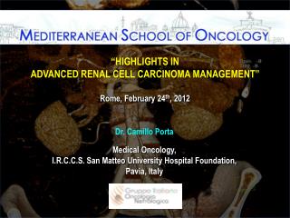 Dr. Camillo Porta Medical Oncology, I.R.C.C.S. San Matteo University Hospital Foundation,