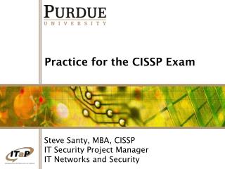 Practice for the CISSP Exam