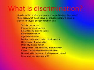 PPT - What Is Discrimination? PowerPoint Presentation, Free Download ...