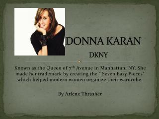 donna karan slides