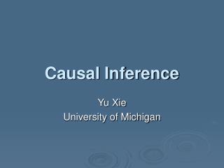 Causal Inference