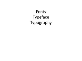Fonts Typeface Typography