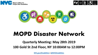 MOPD Disaster Network