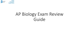 AP Biology Exam Review Guide