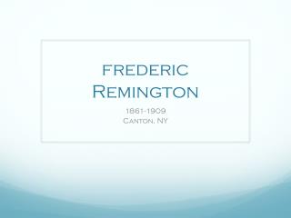 frederic Remington