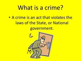 What is a crime?