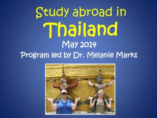 Study abroad in Thailand