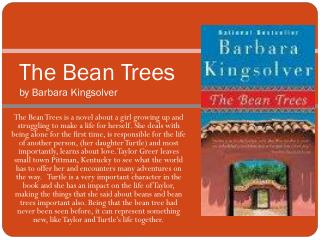 Ppt The Bean Trees By Barbara Kingsolver Powerpoint Presentation Free Download Id 2483484